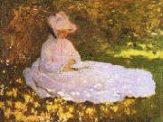 Claude Monet A Woman Reading oil painting artist